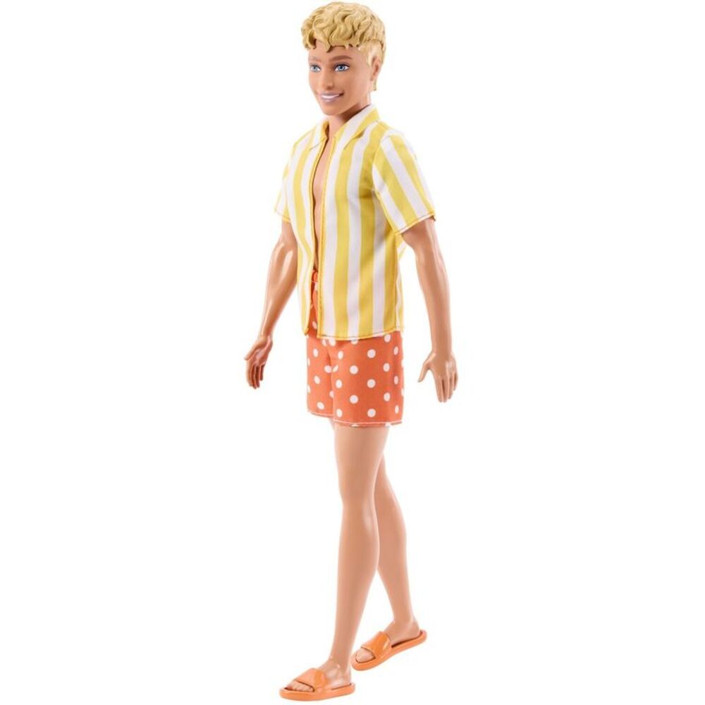Barbie Fashionistas Ken Doll #252 in Polka-Dot Shorts & Striped Shirt, Blond